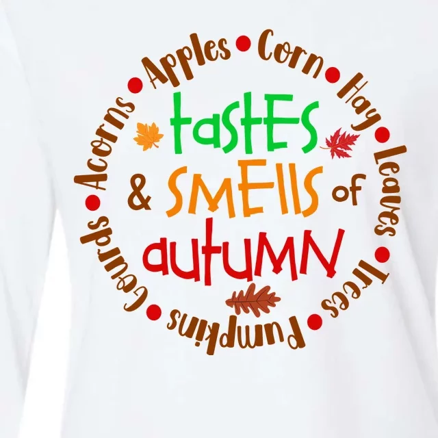 Tastes And Smells Of Autumn Womens Cotton Relaxed Long Sleeve T-Shirt