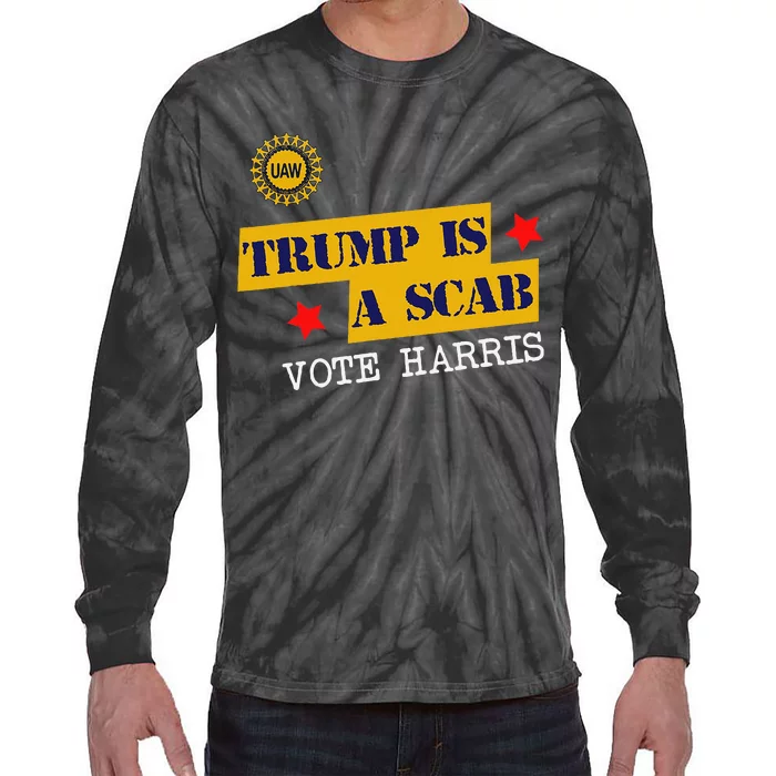 Trumps A Scab Tie-Dye Long Sleeve Shirt