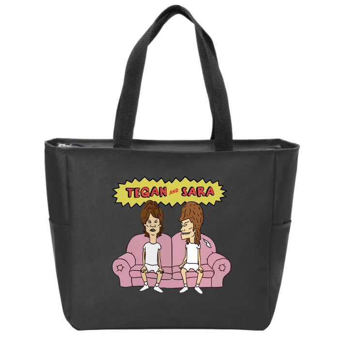 Tegan And Sara B & B Zip Tote Bag