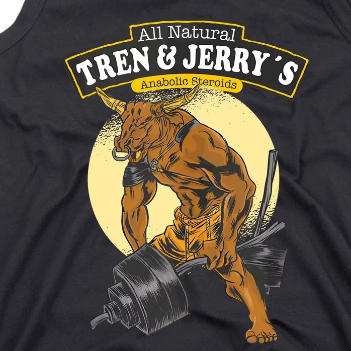 Tren Anabolic Steroid Funny Workout Bodybuilder Gym Train Tank Top