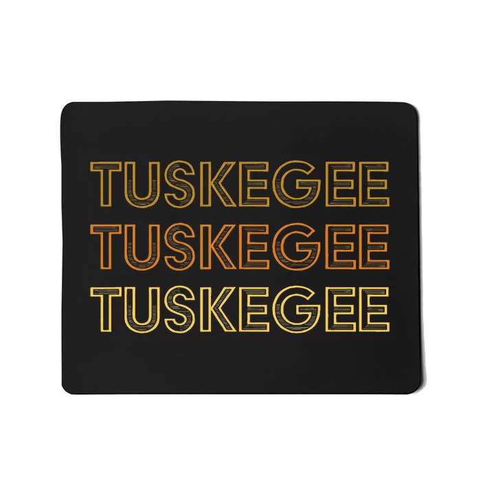 Tuskegee Al Souvenir Local Tuskegee Design Mousepad