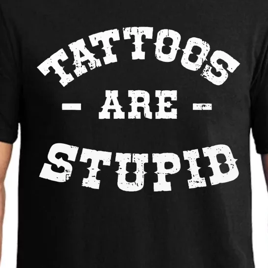 Tattoos Are Stupid Sarcastic Ink Addict Tattooed Western Pajama Set