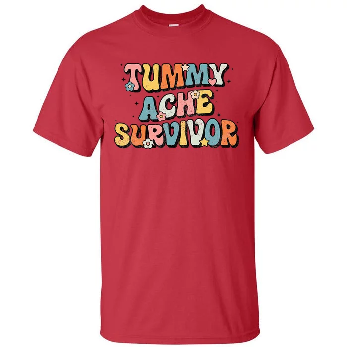 Tummy Ache Survivor Stomach Ache Vintage Tall T-Shirt