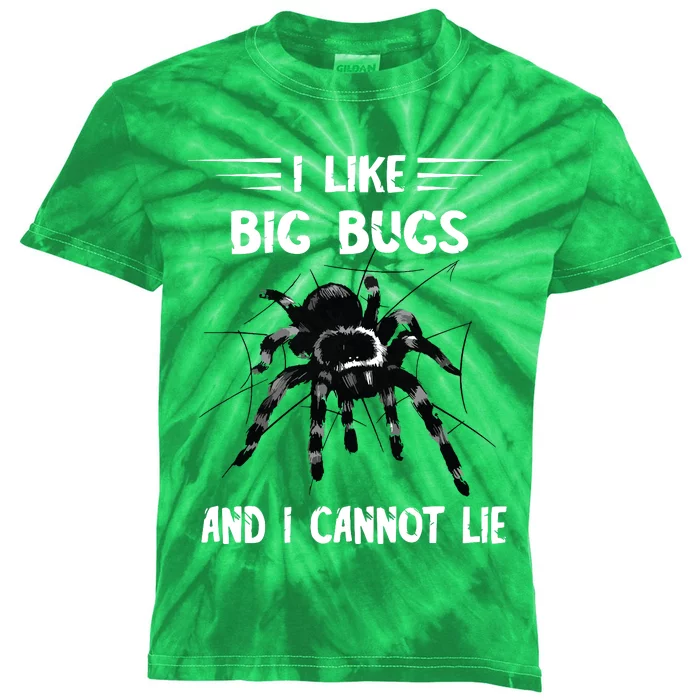 Tarantula Arthropod Spider Phobia Big Bugs Tarantula Spider Kids Tie-Dye T-Shirt