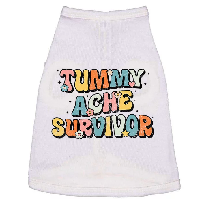 Tummy Ache Survivor Stomach Ache Vintage Doggie Tank