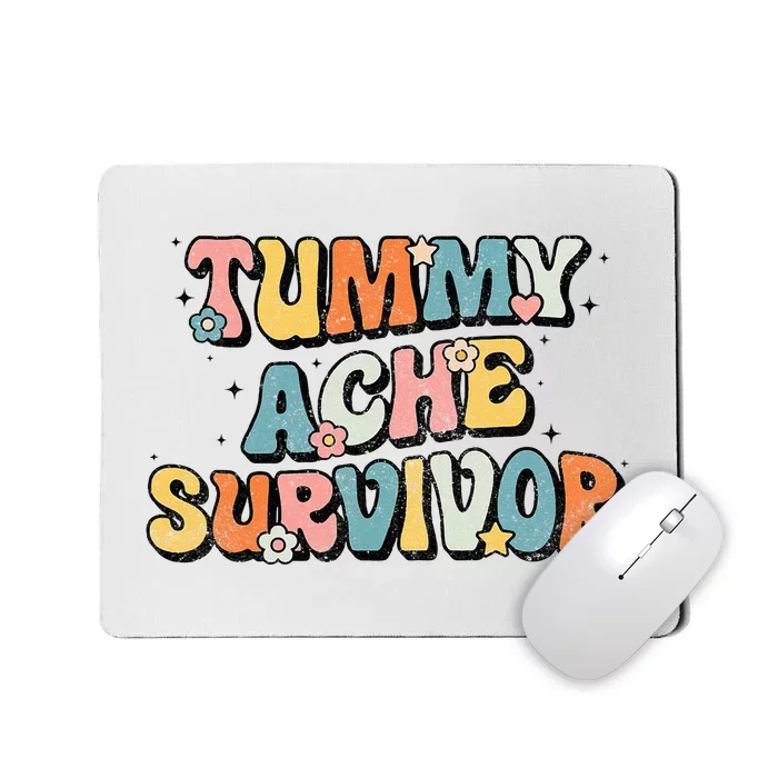 Tummy Ache Survivor Stomach Ache Vintage Mousepad