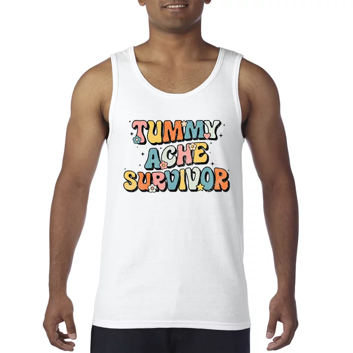 Tummy Ache Survivor Stomach Ache Vintage Tank Top