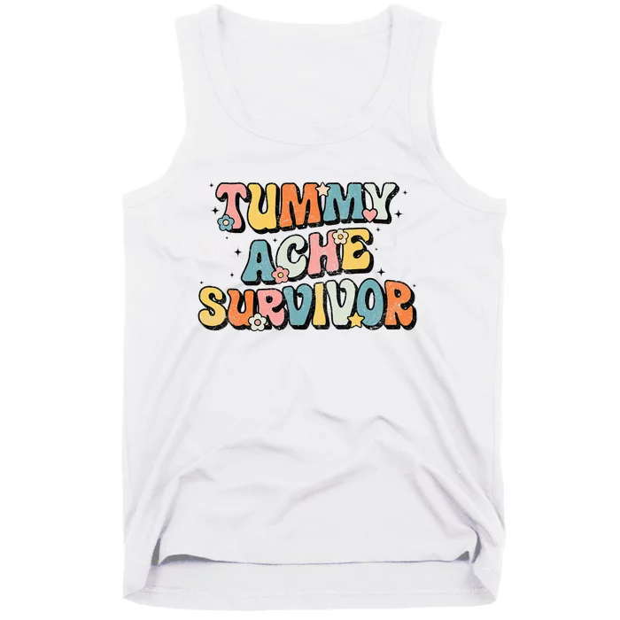 Tummy Ache Survivor Stomach Ache Vintage Tank Top