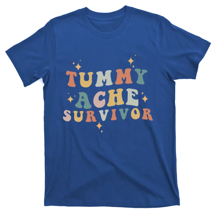 Tummy Ache Survivor Retro Vintage Funny Gift T-Shirt