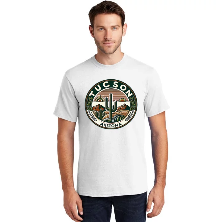 Tucson Arizona Southwestern Saguaro Cacti Desert Landscape Tall T-Shirt