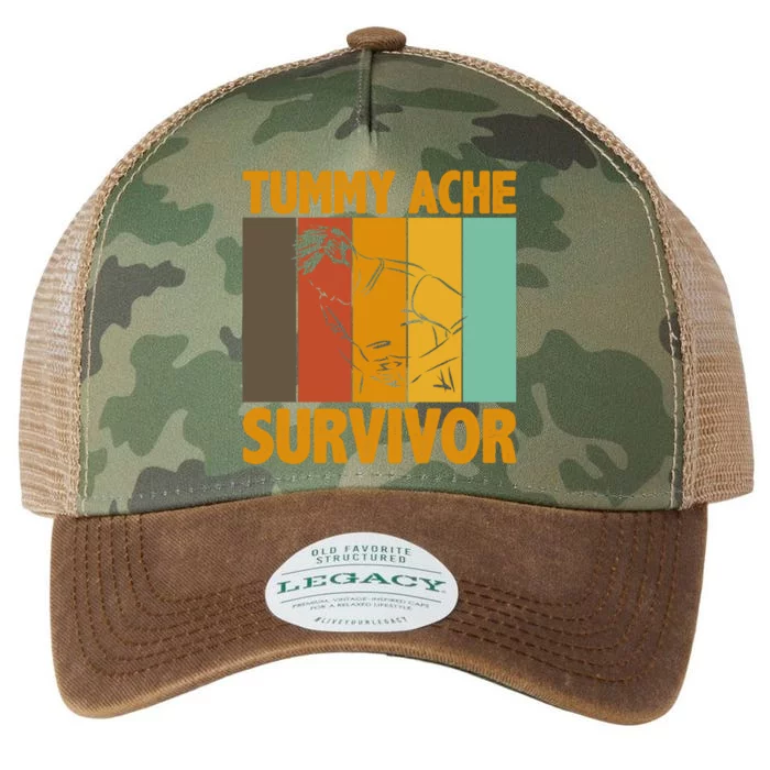 Tummy Ache Survivor Vintage Legacy Tie Dye Trucker Hat