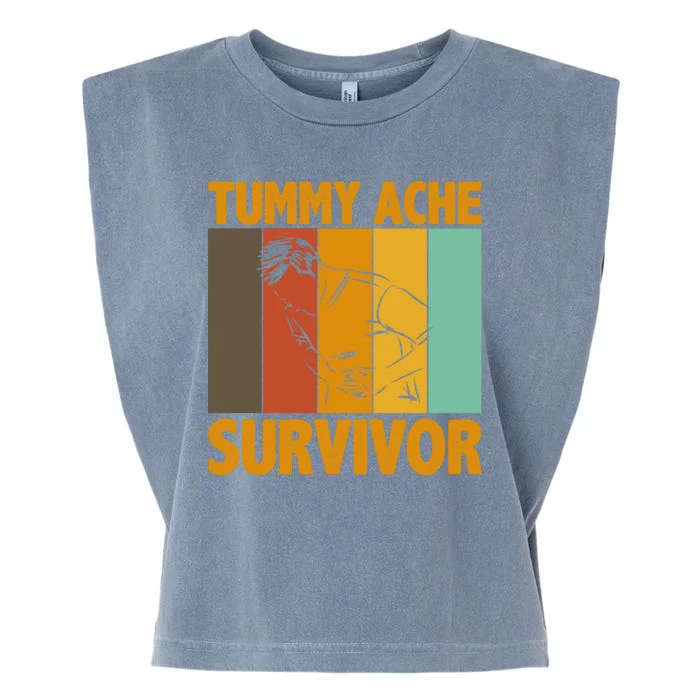 Tummy Ache Survivor Vintage Garment-Dyed Women's Muscle Tee