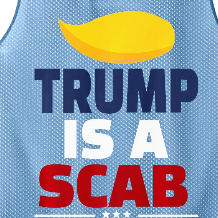 Trump’S A Scab Trump Is A Scab Premium Mesh Reversible Basketball Jersey Tank