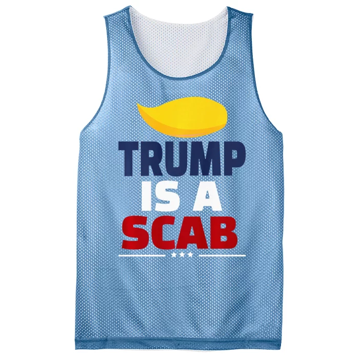 Trump’S A Scab Trump Is A Scab Premium Mesh Reversible Basketball Jersey Tank