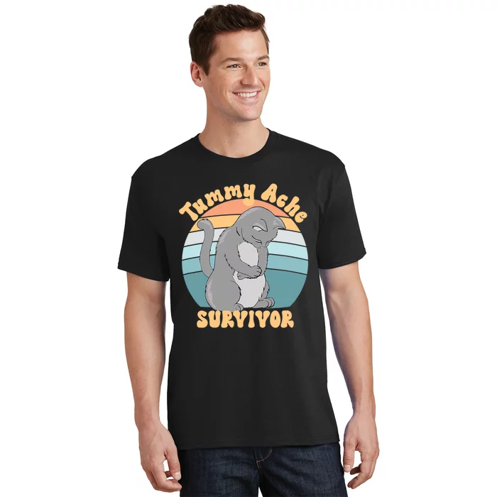 Tummy Ache Survivor Cat T-Shirt