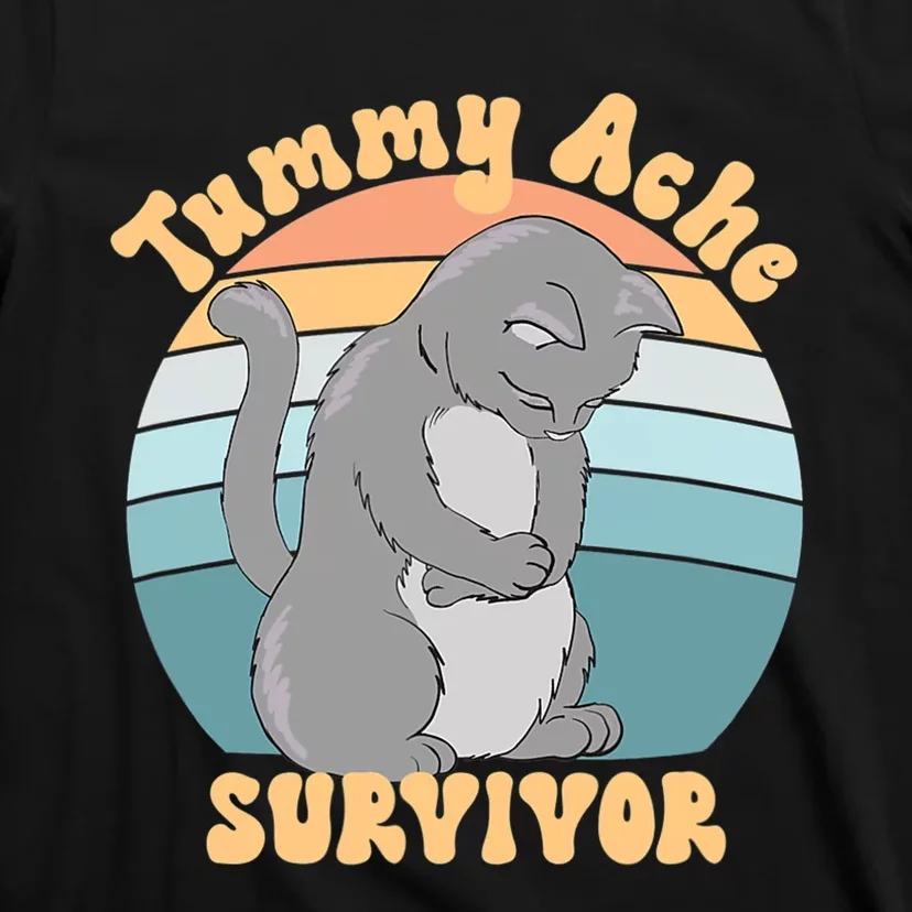 Tummy Ache Survivor Cat T-Shirt