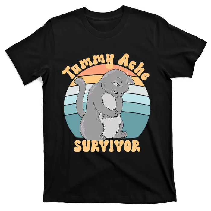 Tummy Ache Survivor Cat T-Shirt