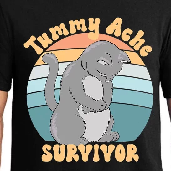 Tummy Ache Survivor Cat Pajama Set