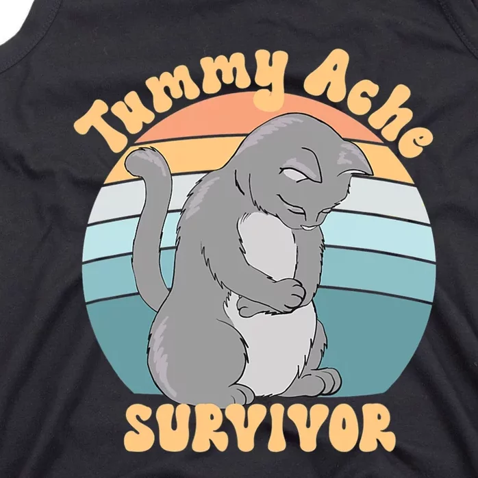 Tummy Ache Survivor Cat Tank Top