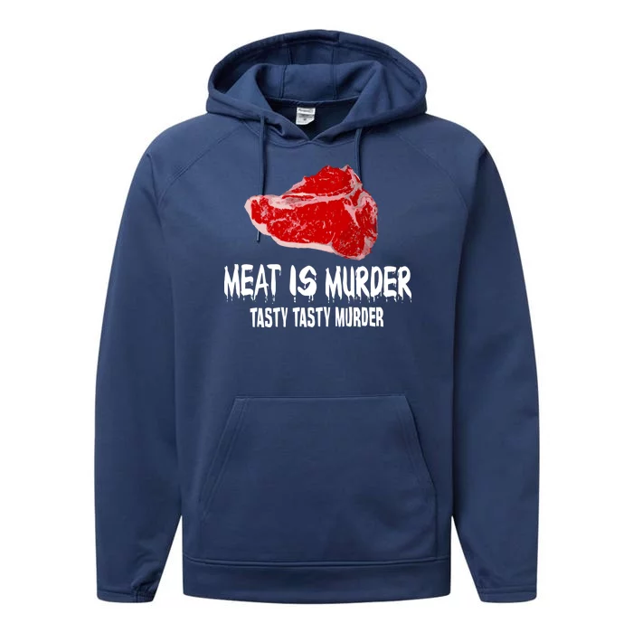 Tasty Meat Is Murder Performance Fleece Hoodie