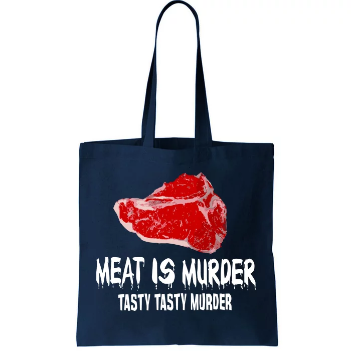 Tasty Meat Is Murder Tote Bag