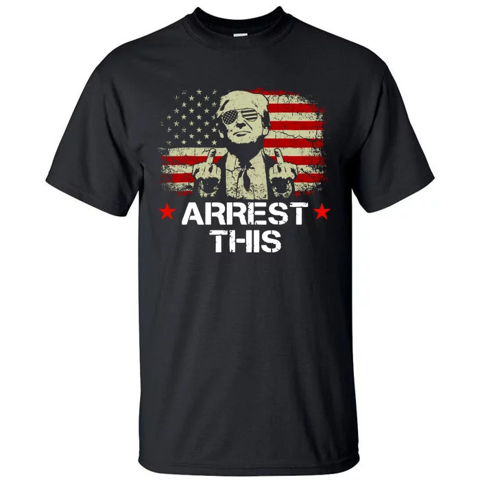 Trump Arrest This Funny Trump 2024 Convicted Felon Tall T-Shirt