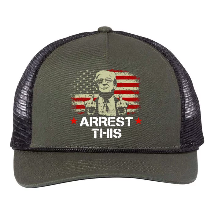 Trump Arrest This Funny Trump 2024 Convicted Felon Retro Rope Trucker Hat Cap