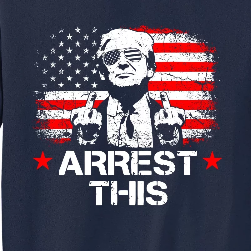 Trump Arrest This Funny Trump 2024 Convicted Felon Tall Sweatshirt