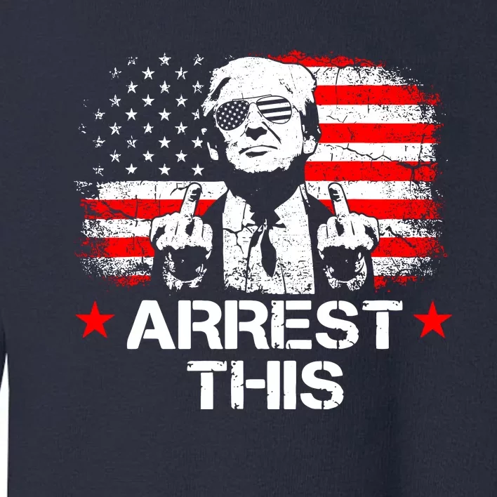 Trump Arrest This Funny Trump 2024 Convicted Felon Toddler Sweatshirt