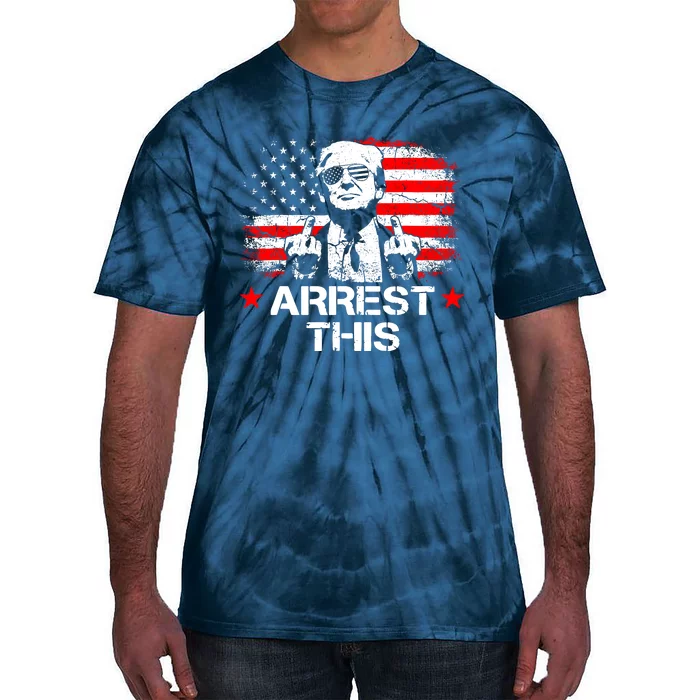 Trump Arrest This Funny Trump 2024 Convicted Felon Tie-Dye T-Shirt