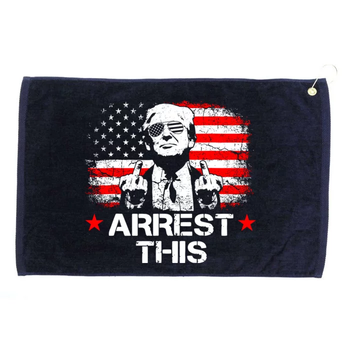 Trump Arrest This Funny Trump 2024 Convicted Felon Grommeted Golf Towel