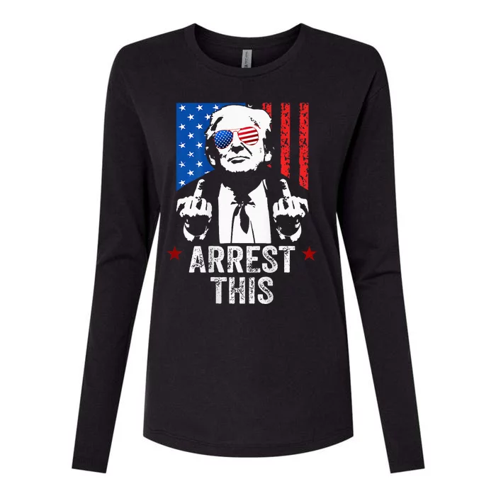 Trump Arrest This Womens Cotton Relaxed Long Sleeve T-Shirt