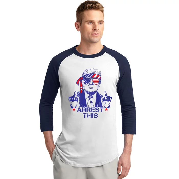 Trump Arrest This Funny Trump 2024 Convicted Felon Baseball Sleeve Shirt