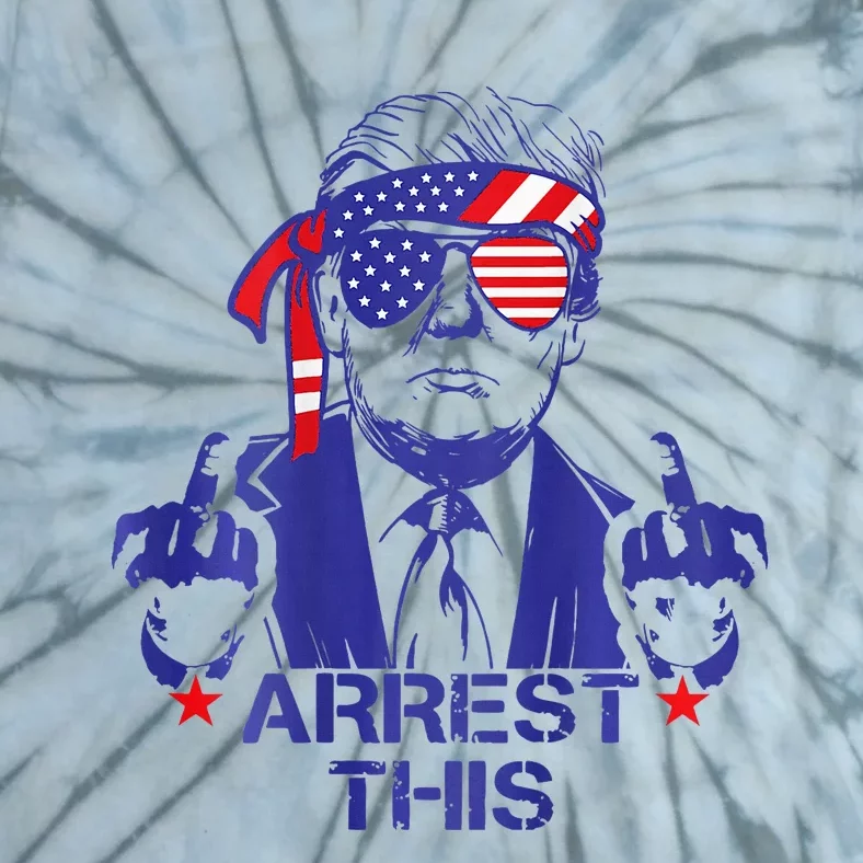 Trump Arrest This Funny Trump 2024 Convicted Felon Tie-Dye T-Shirt