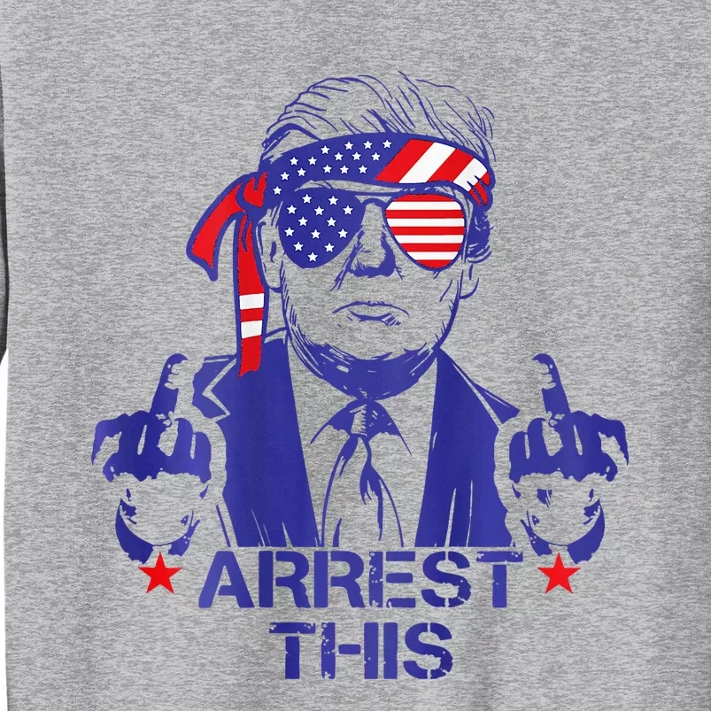 Trump Arrest This Funny Trump 2024 Convicted Felon Tall Sweatshirt