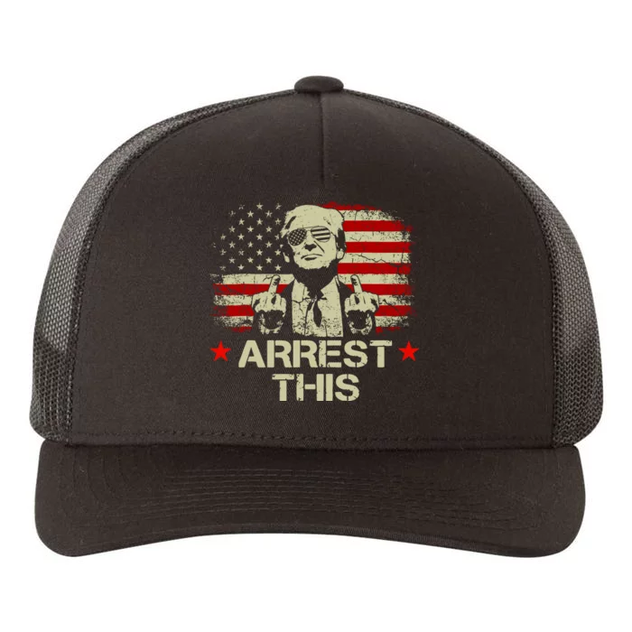 Trump Arrest This Funny Trump 2024 Convicted Felon Yupoong Adult 5-Panel Trucker Hat