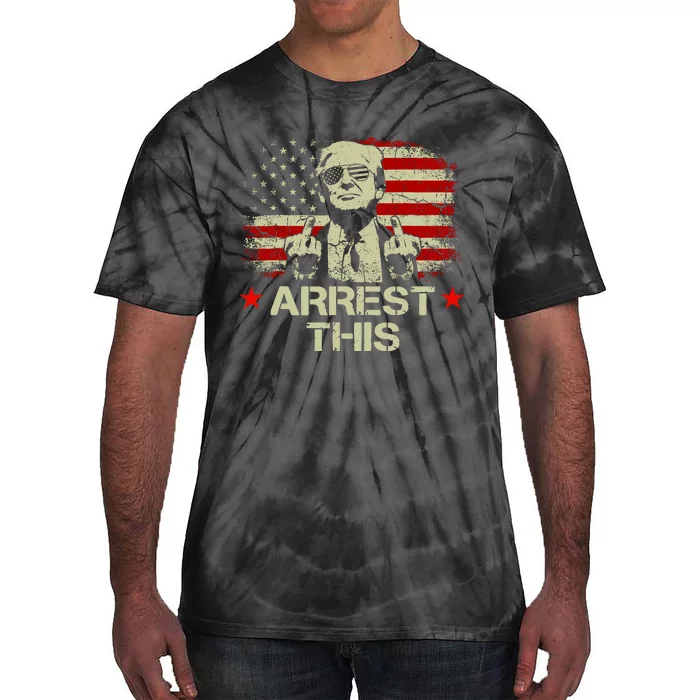 Trump Arrest This Funny Trump 2024 Convicted Felon Tie-Dye T-Shirt