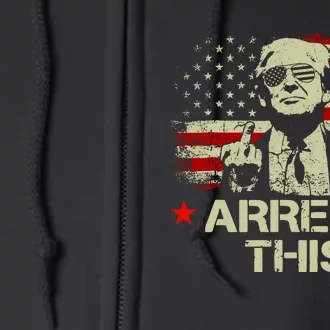 Trump Arrest This Funny Trump 2024 Convicted Felon Full Zip Hoodie