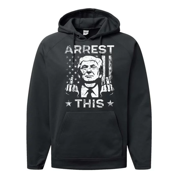 Trump Arrest This Fingers Performance Fleece Hoodie