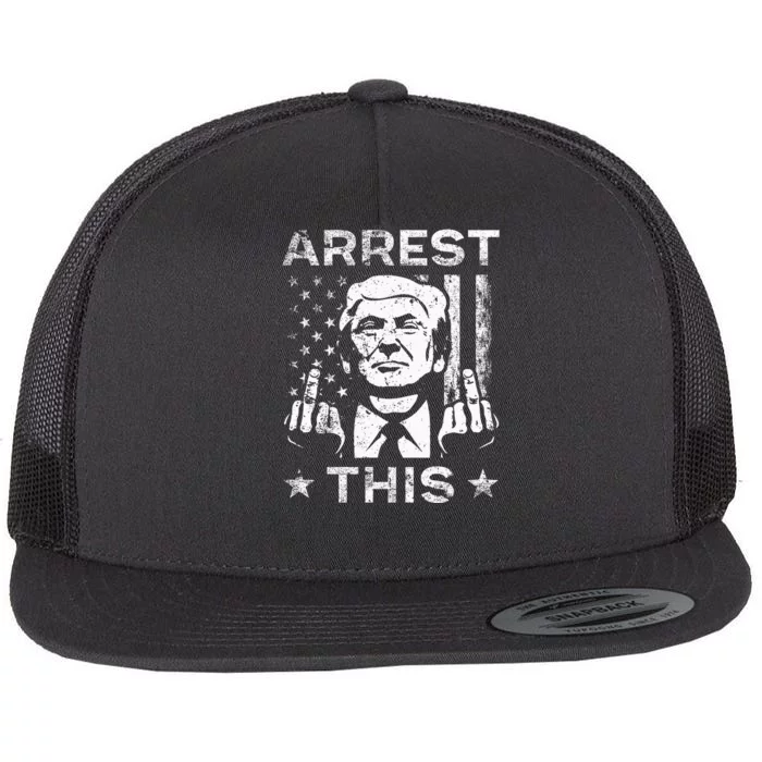 Trump Arrest This Fingers Flat Bill Trucker Hat