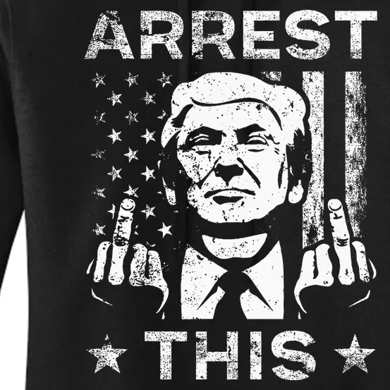 Trump Arrest This Fingers Women's Pullover Hoodie