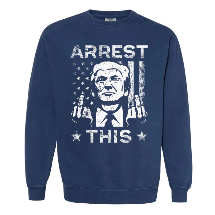 Trump Arrest This Fingers Garment-Dyed Sweatshirt