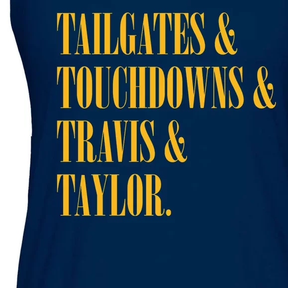 Tailgates And Touchdowns Ladies Essential Flowy Tank