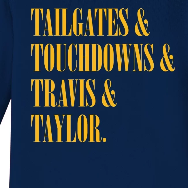 Tailgates And Touchdowns Baby Long Sleeve Bodysuit