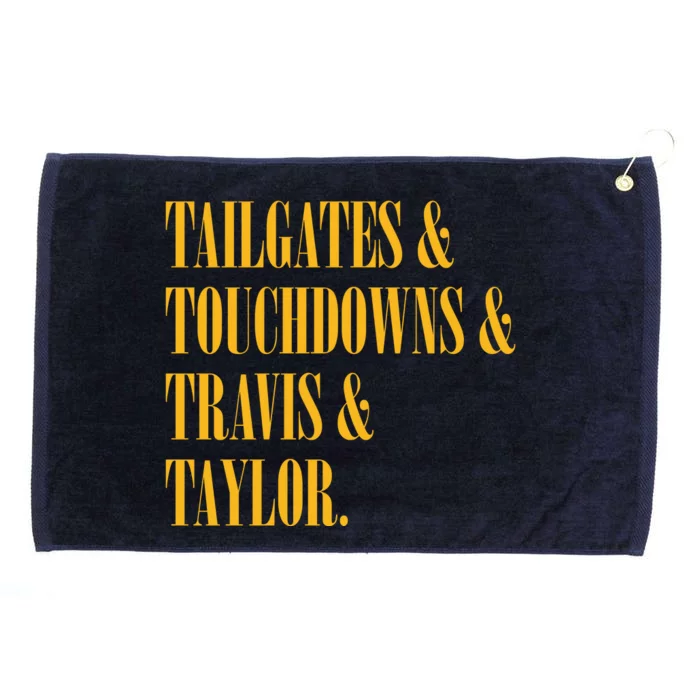 Tailgates And Touchdowns Grommeted Golf Towel