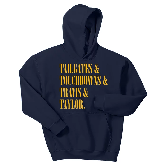 Tailgates And Touchdowns Kids Hoodie