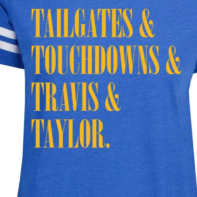 Tailgates And Touchdowns Enza Ladies Jersey Football T-Shirt