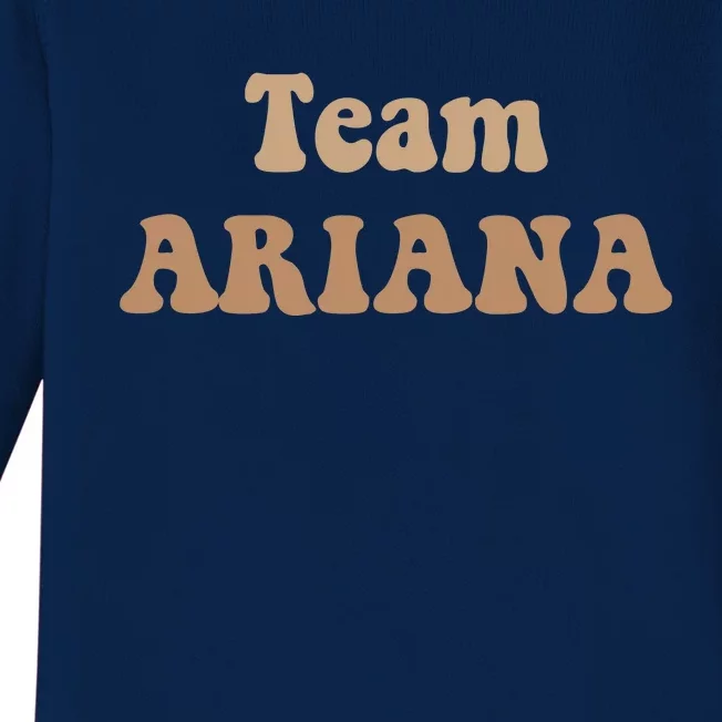 Team Ariana Baby Long Sleeve Bodysuit