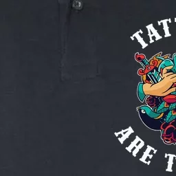 Tattoos Are Trashy Softstyle Adult Sport Polo