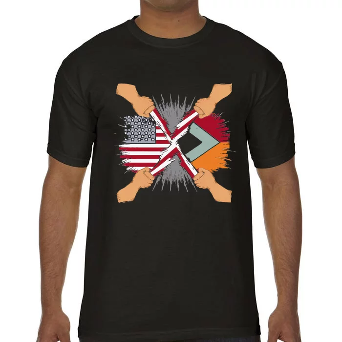 Trinidad And Tobago Blood Inside 4th Of July Comfort Colors T-Shirt